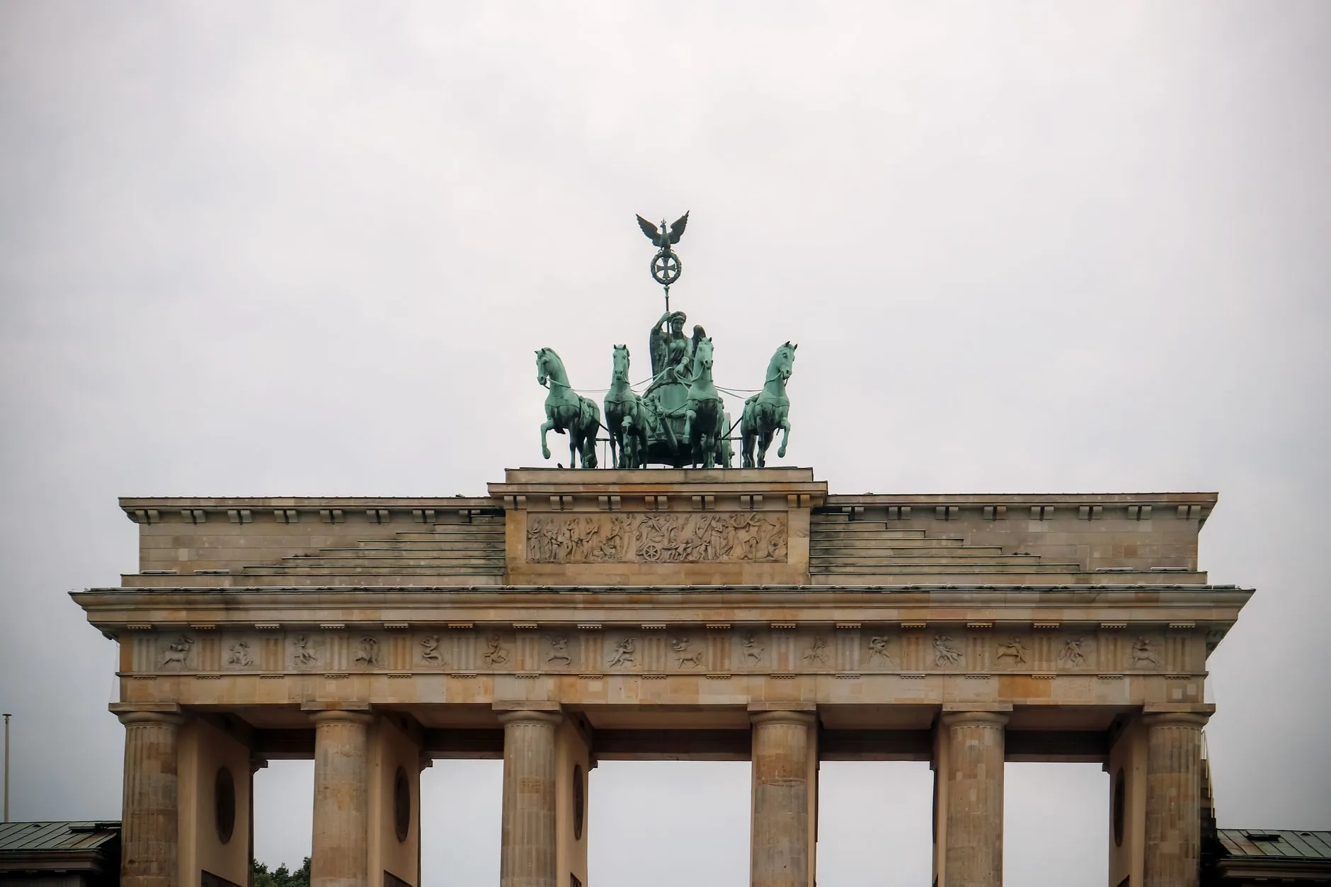 La Porte de Brandebourg et sa Quadrige à Berlin